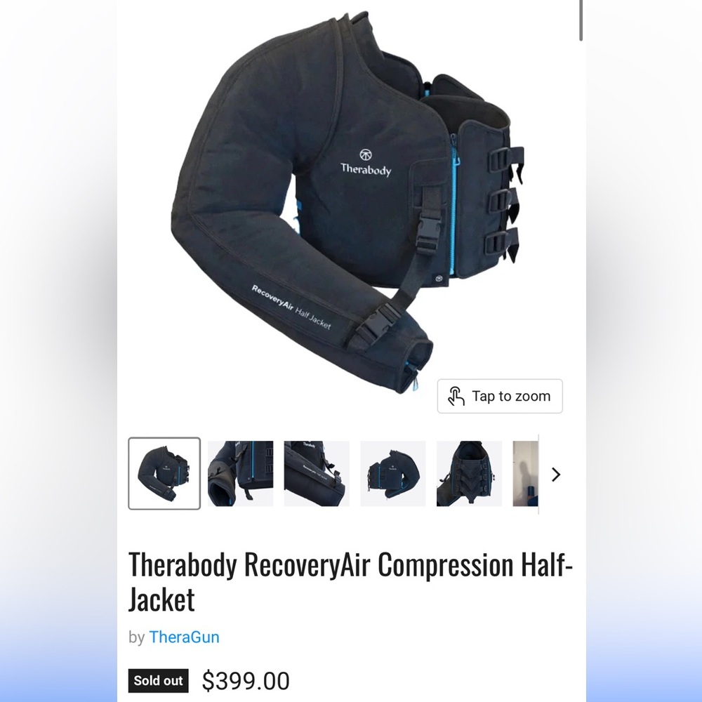 Therabody RecoveryAir Compression Half-Jacket by Theragun